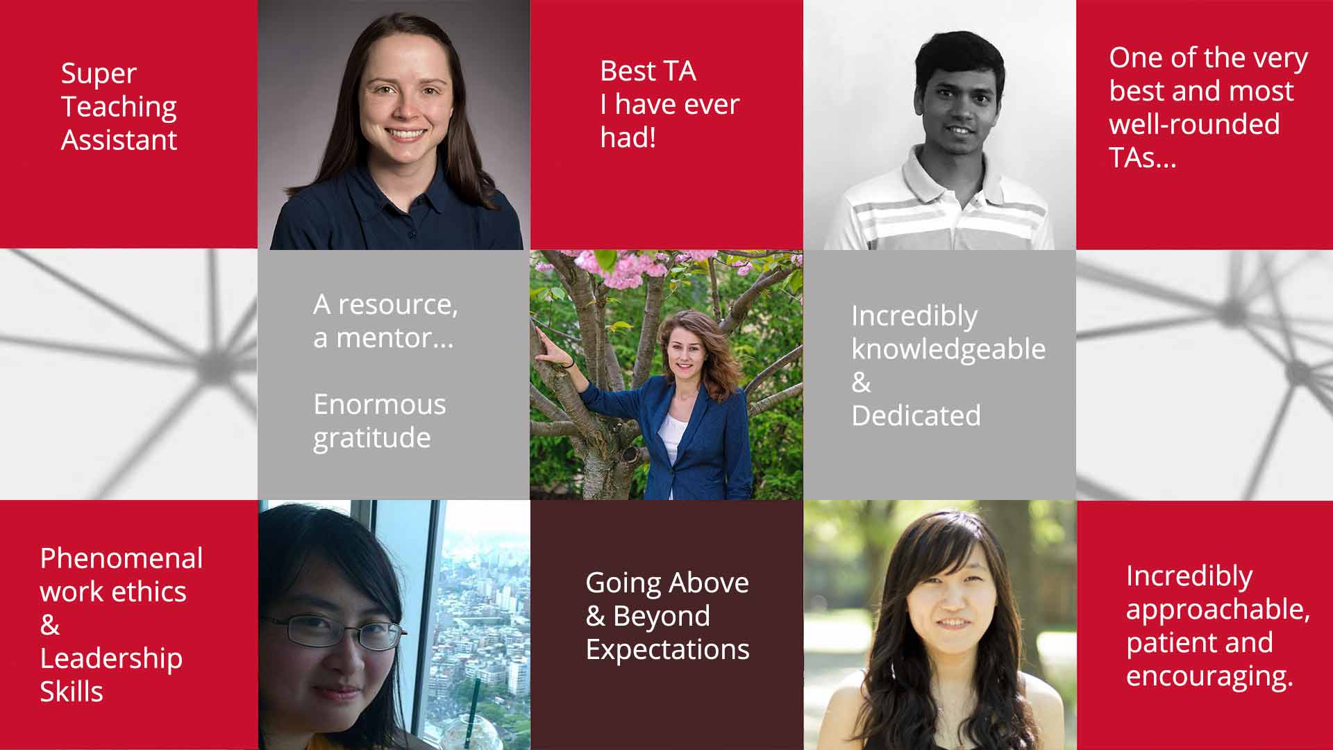  Machine Learning - Teaching Assistant Awards 2018
